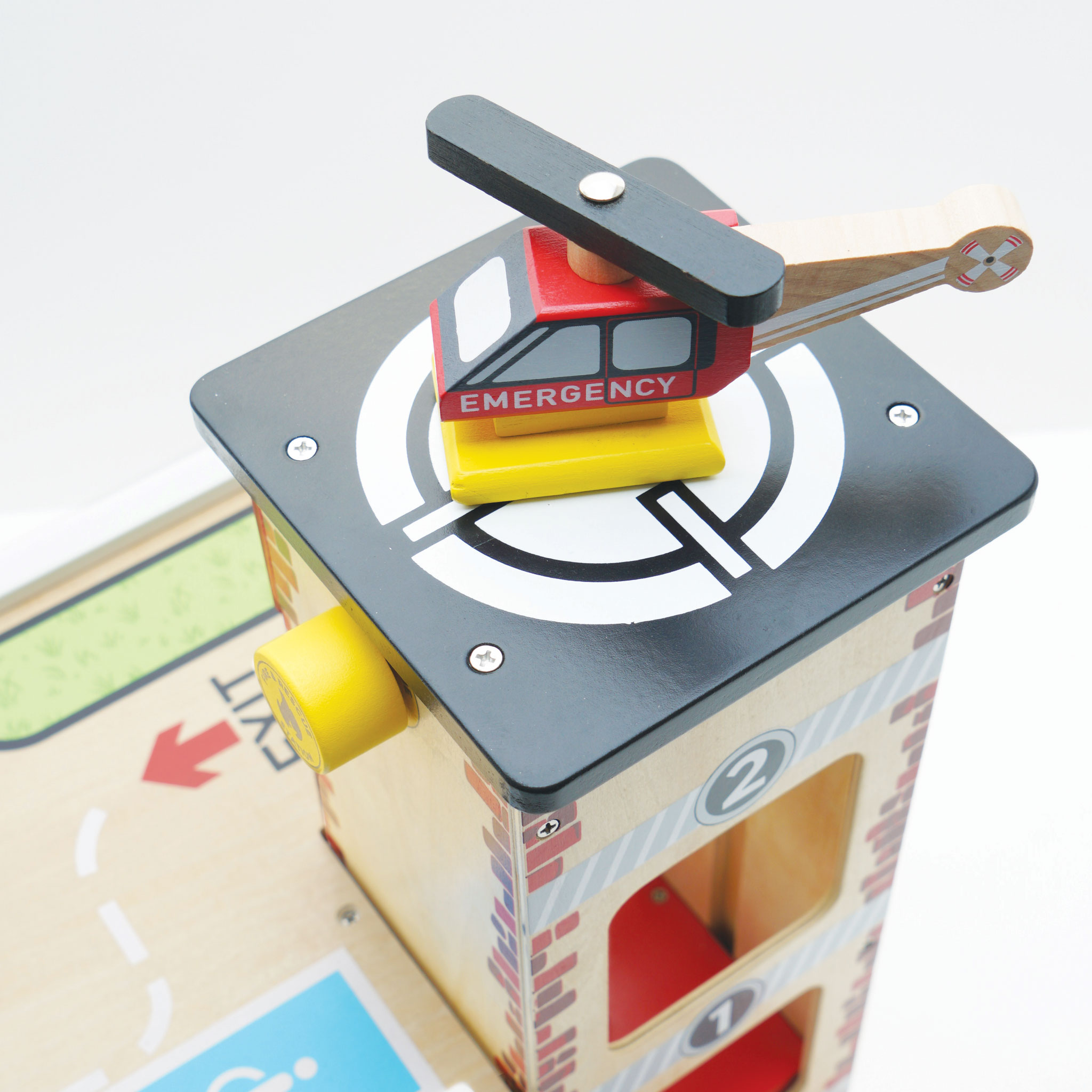 Fire & Rescue Wooden Garage (2) FSC 100%