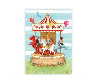 Belle & Boo postkort: Carousel (25stk)