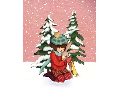 Belle & Boo - Postkort: SnowBunny