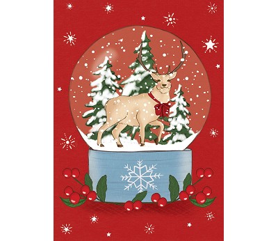 Belle & Boo - Postkort: SnowglobeDeer