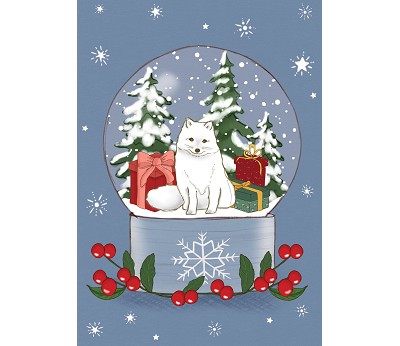 Belle & Boo - Postkort: SnowglobeFox