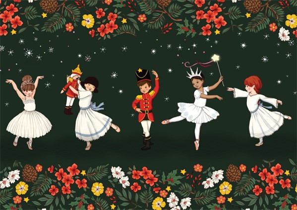 Belle & Boo postkort Nutcracker dance