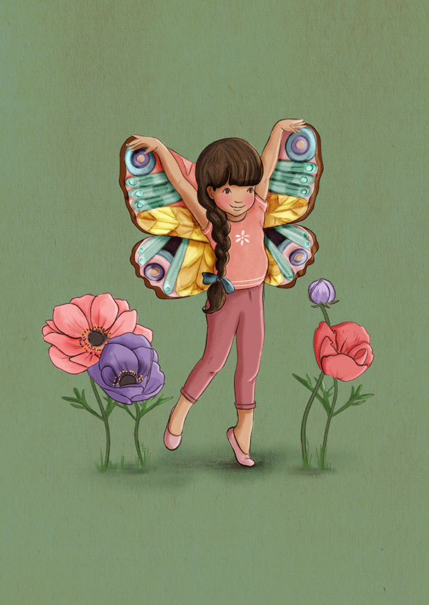 Belle & Boo - Postkort Winged Imagination 3