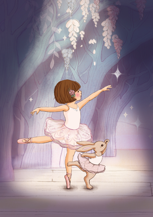 Belle & Boo - Postkort Belle and Boo's Ballet Show