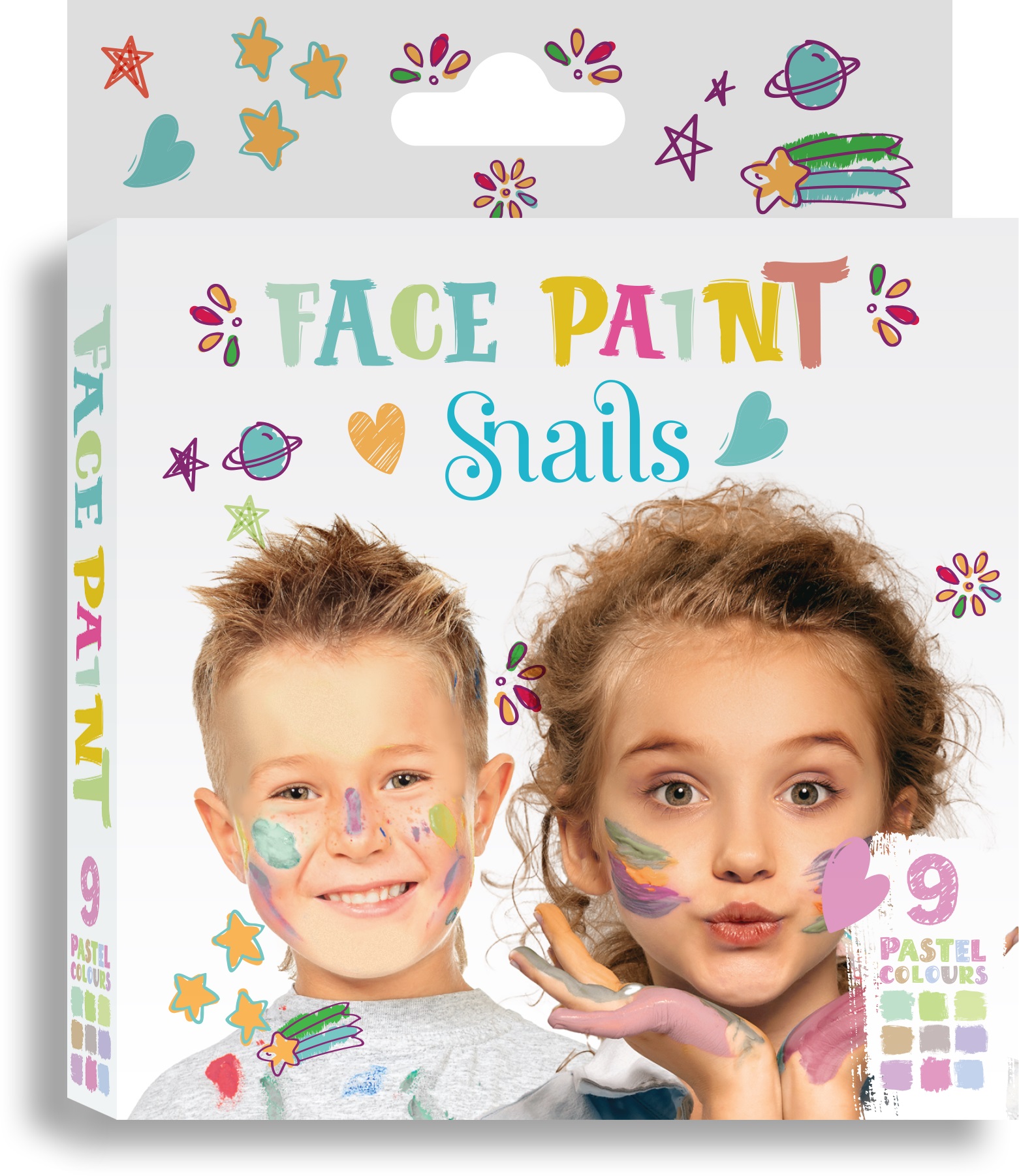 Face paint palette Pastel