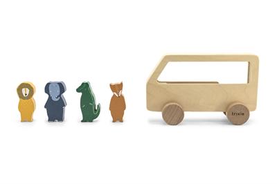 Wooden animal bus