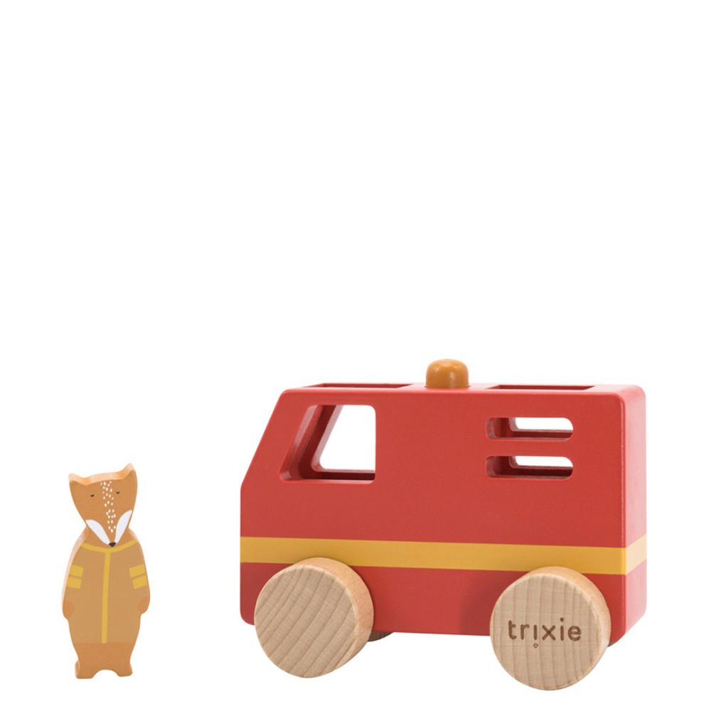 Wooden small fire truck