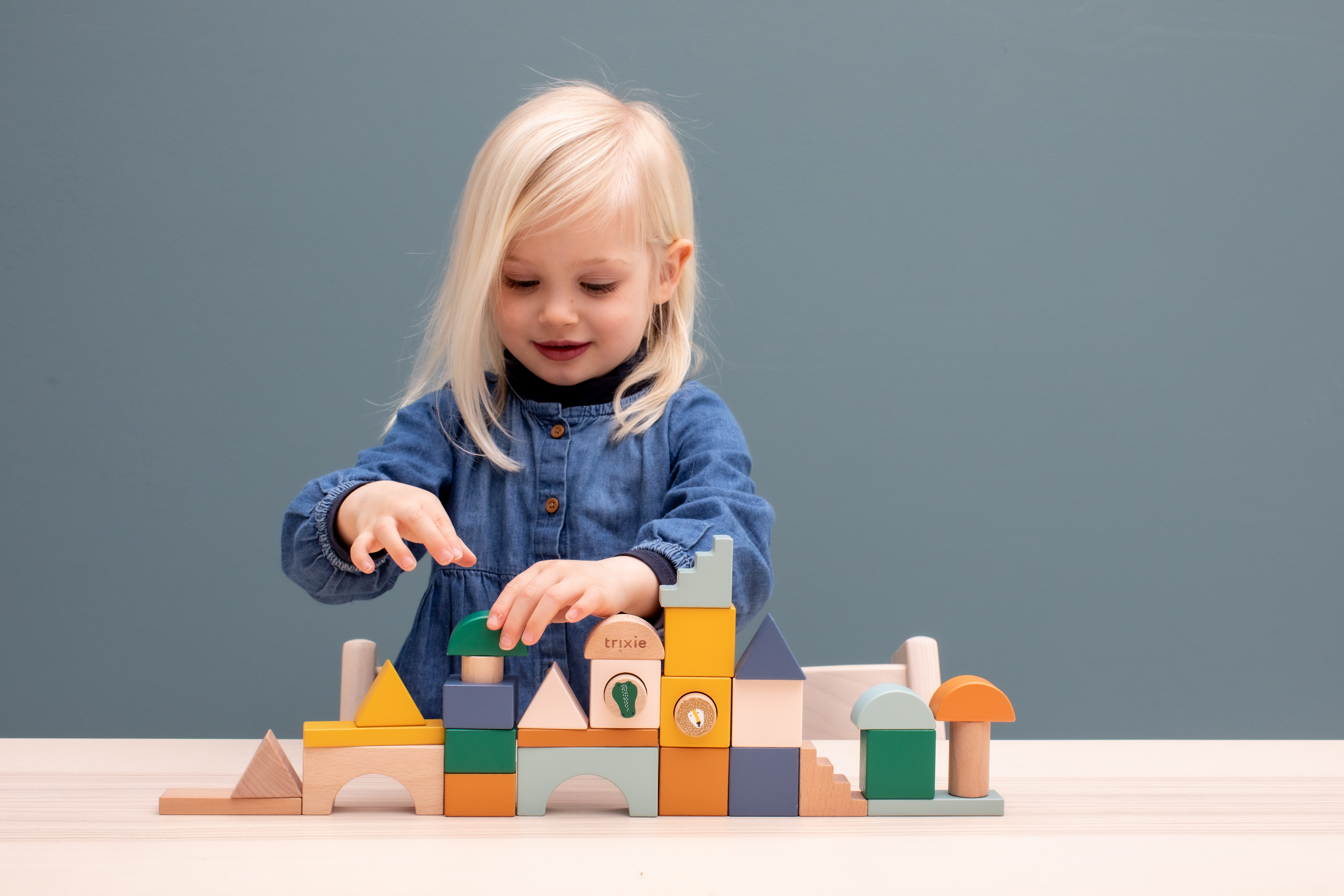 Wooden block city - 31pcs