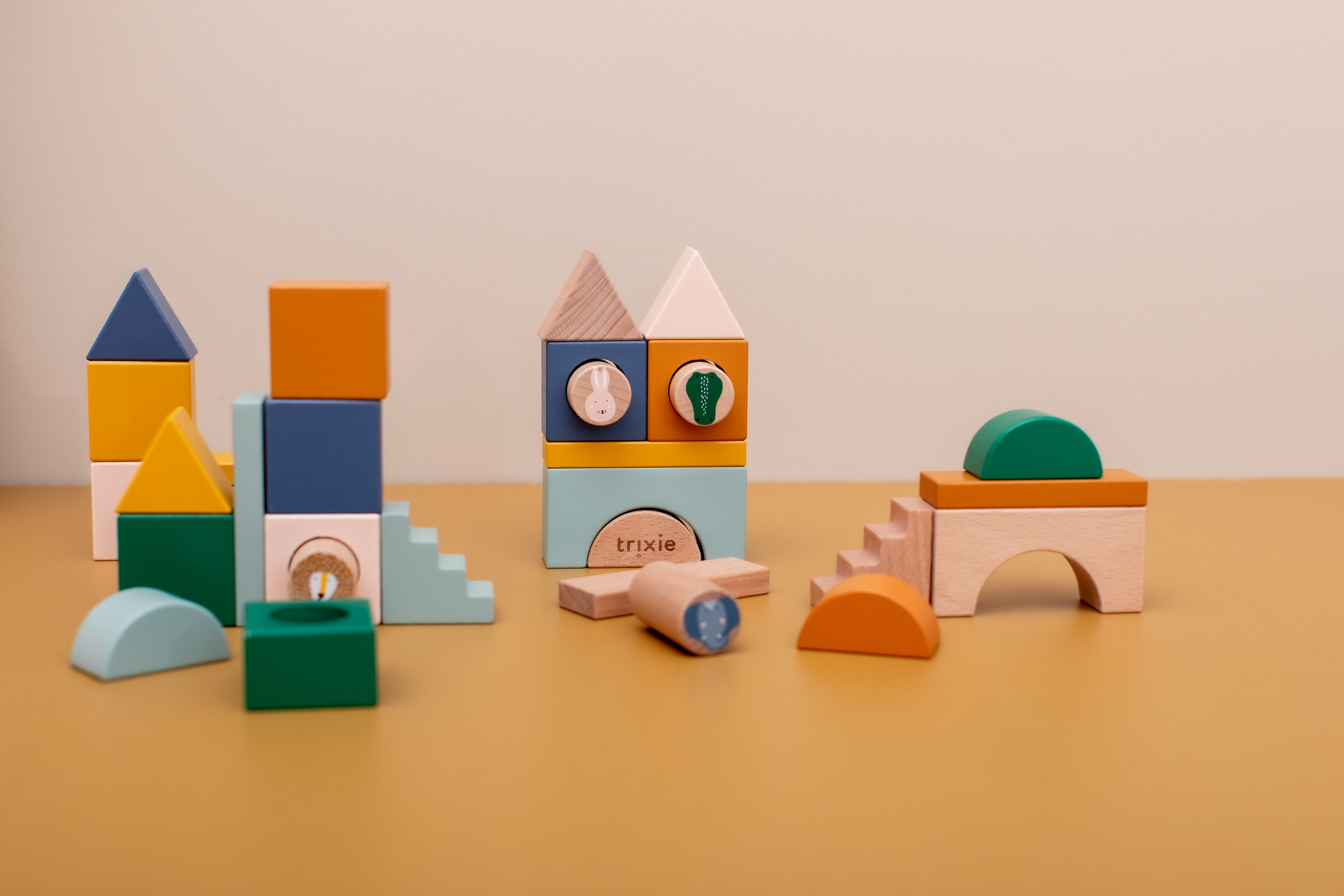 Wooden block city - 31pcs