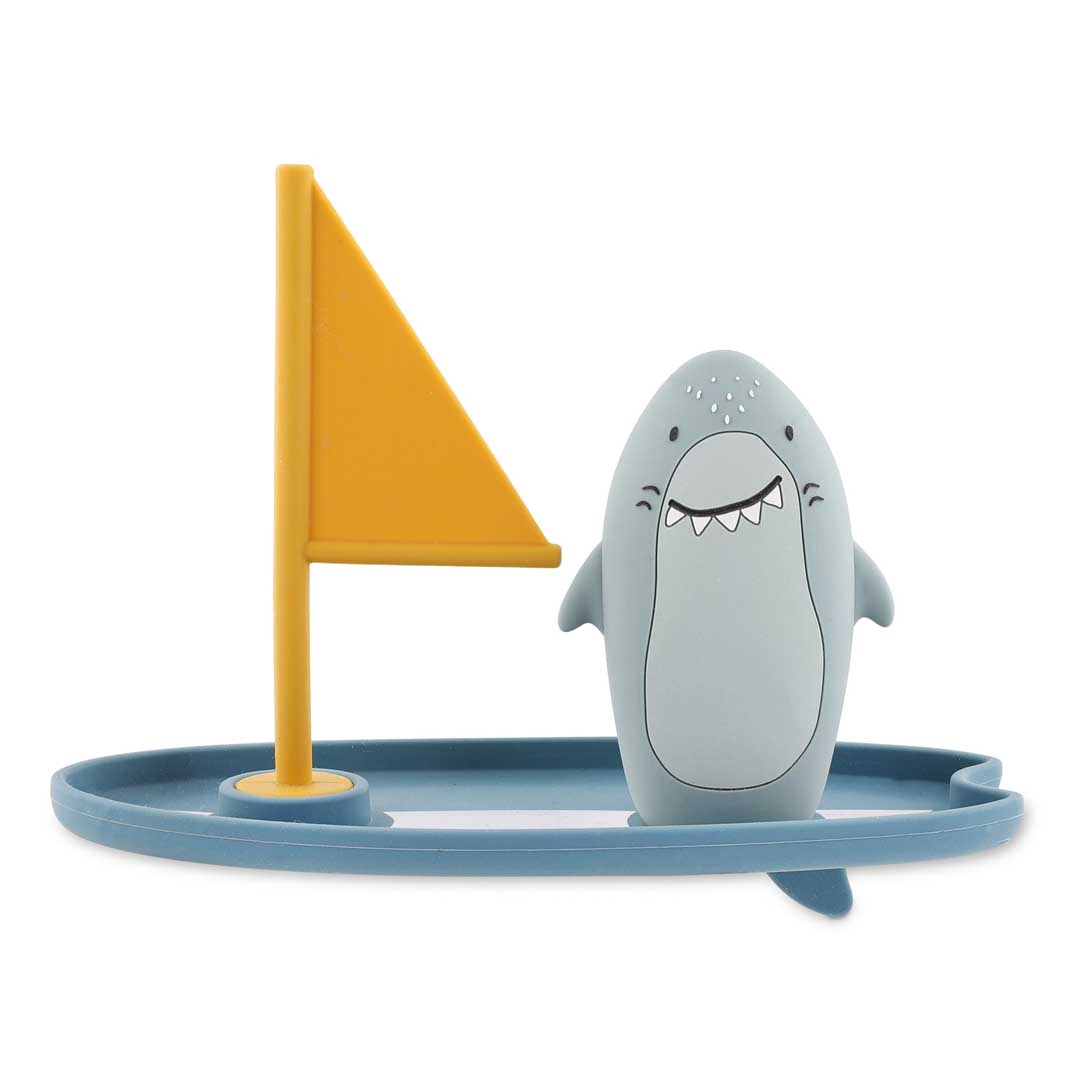 Bath toy surf board - Mr. Shark