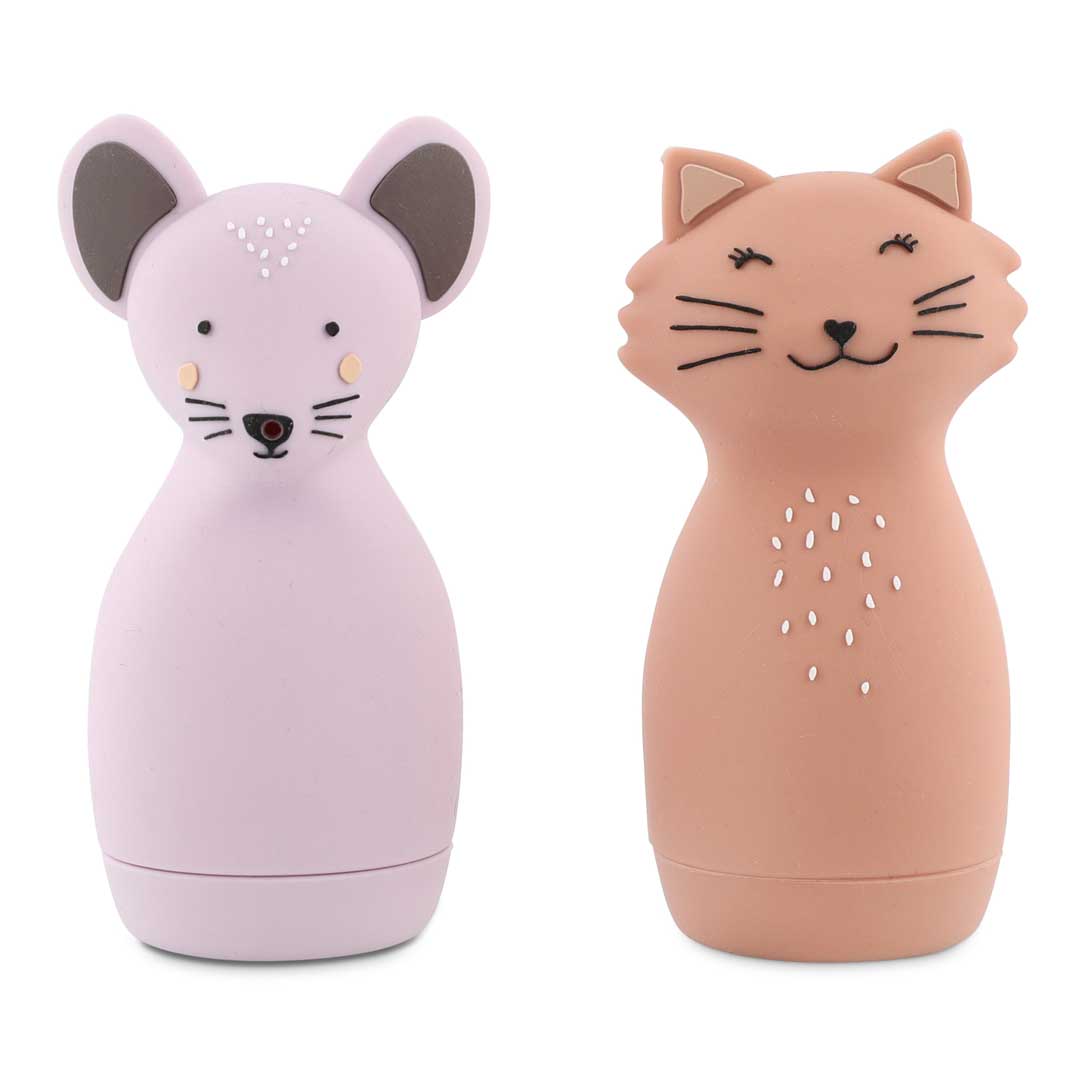 Bath toy splashing animals - Mrs. Cat & Mrs. Mouse