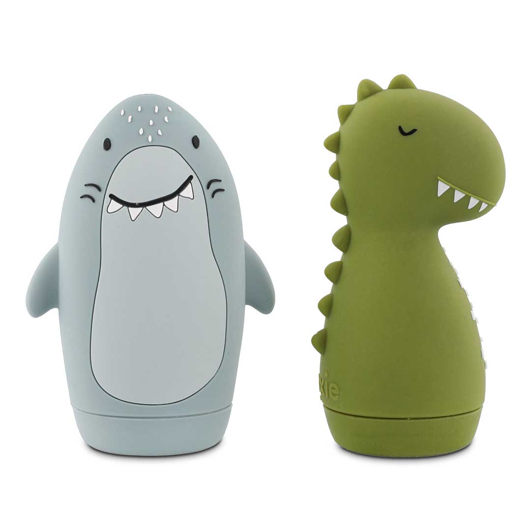 Bath toy splashing animals - Mr. Shark & Mr. Dino