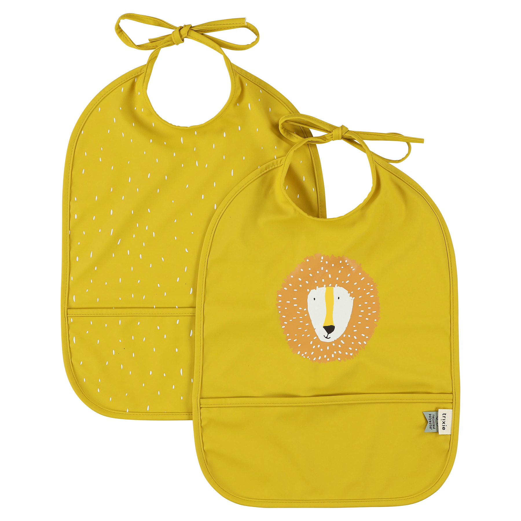 Waterproof bib 2-pack - Mr. Lion