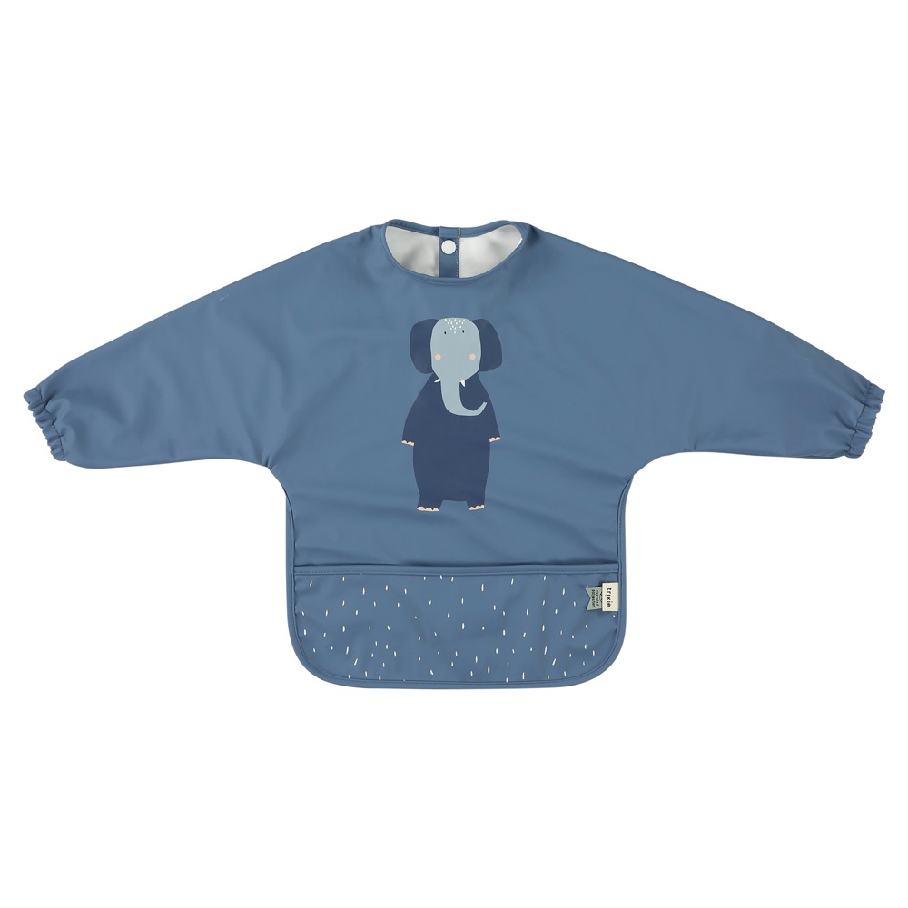 Waterproof long sleeve bib - Mrs. Elephant
