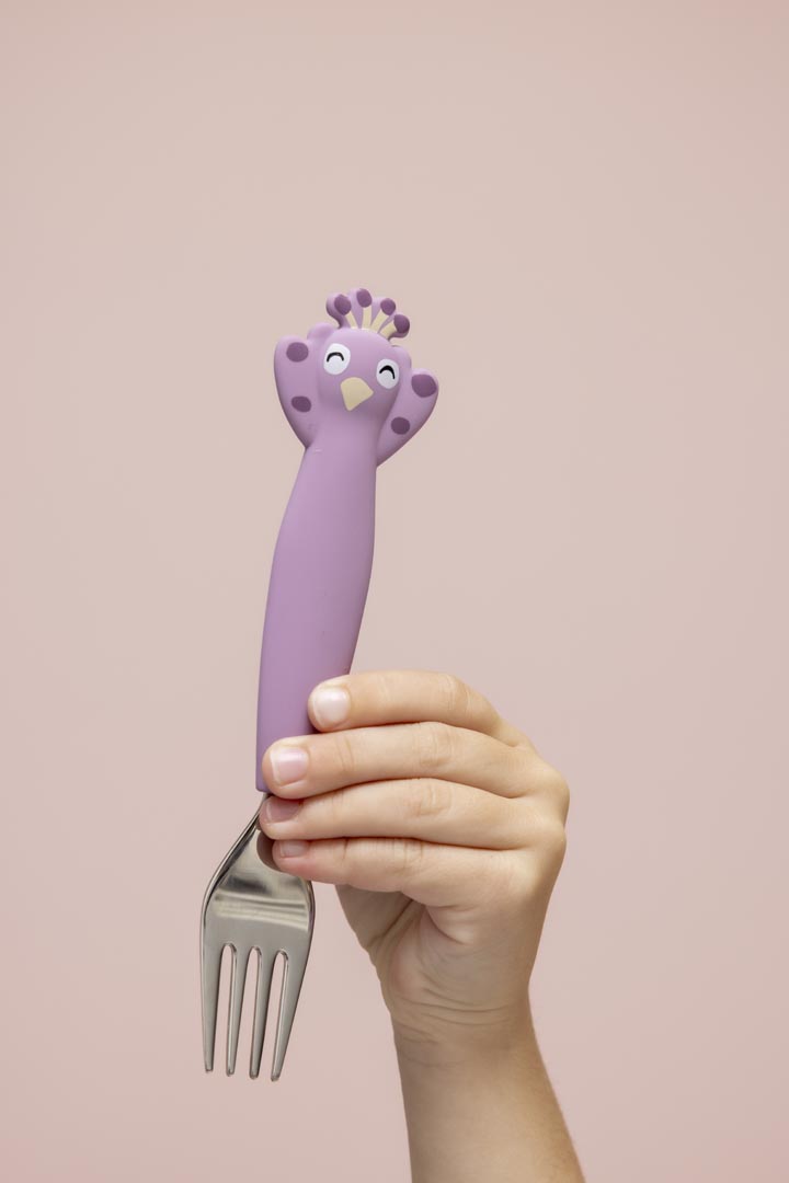 Silicone cutlery set 3-pack - Mrs. Peacock