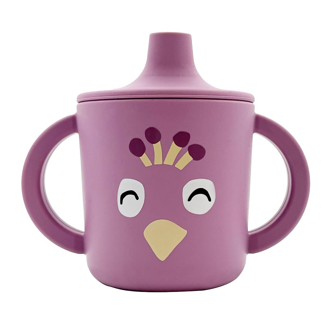 Silicone sippy cup - Mrs. Peacock