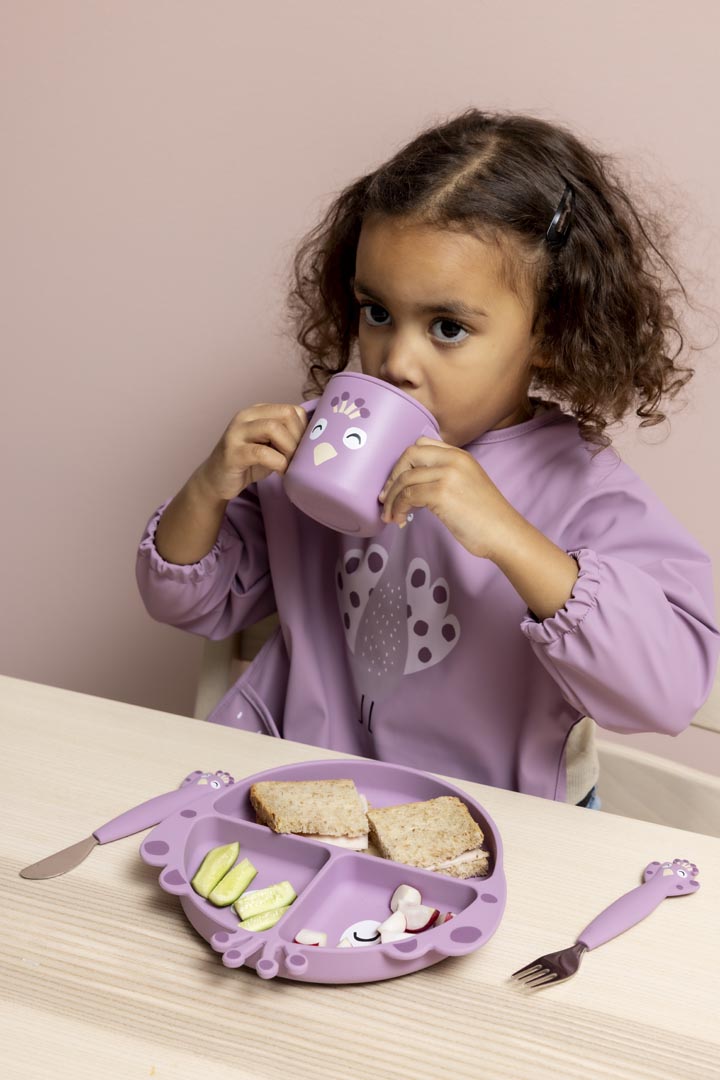 Silicone sippy cup - Mrs. Peacock