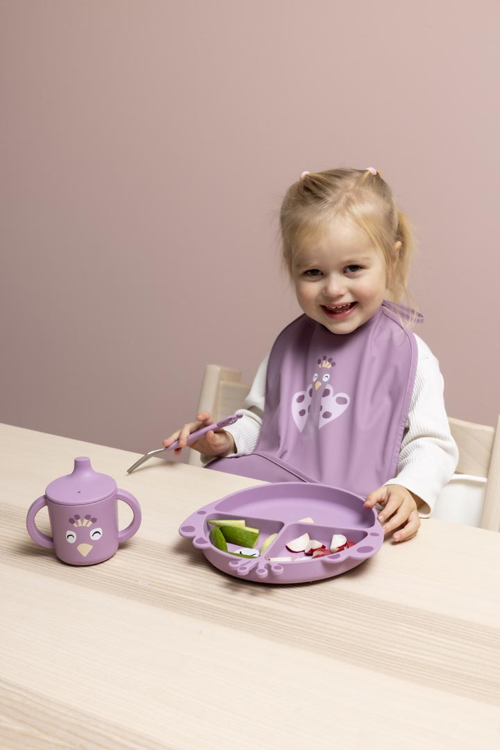 Silicone sippy cup - Mrs. Peacock