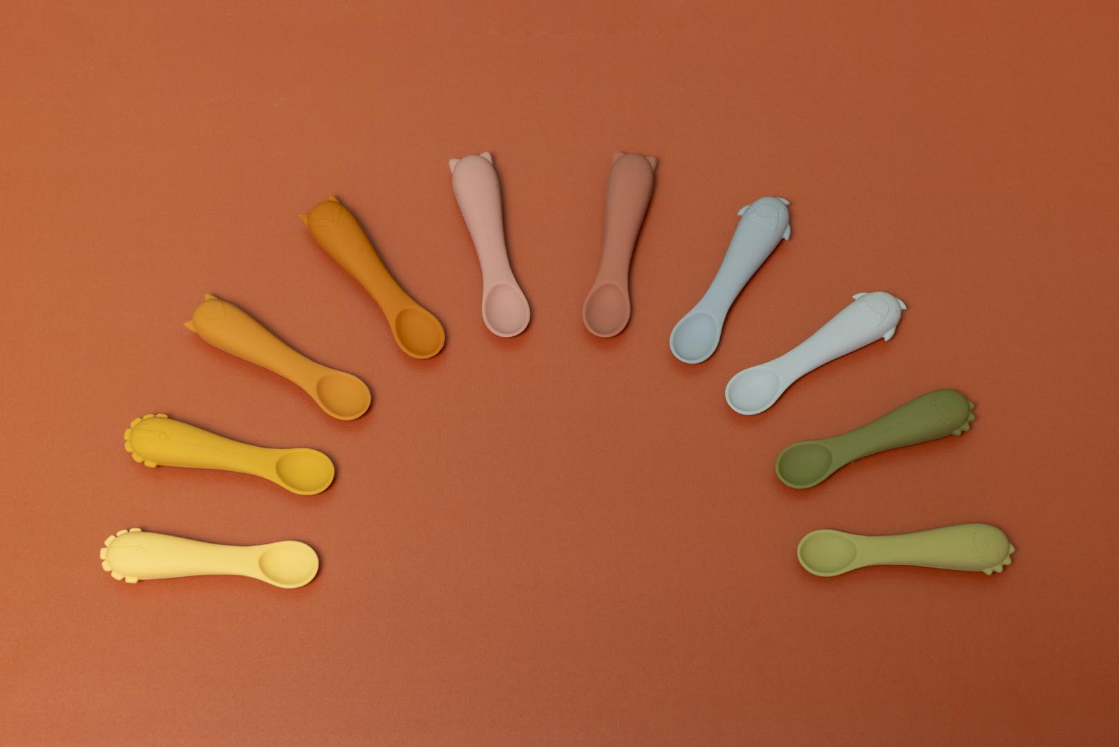 First baby spoons 2-pack - Mr. Dino