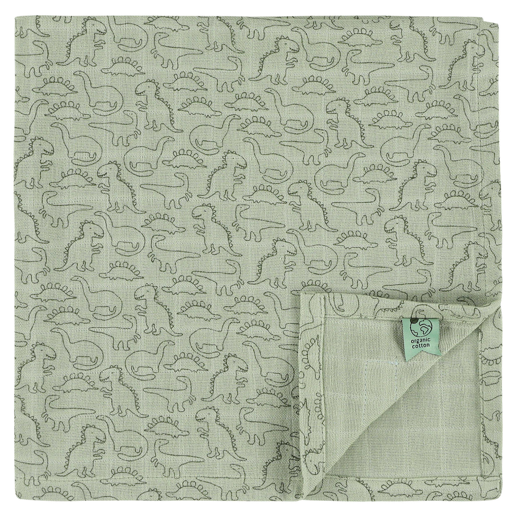 Muslin cloths 3-pack mix | 55x55cm - Daring Dino