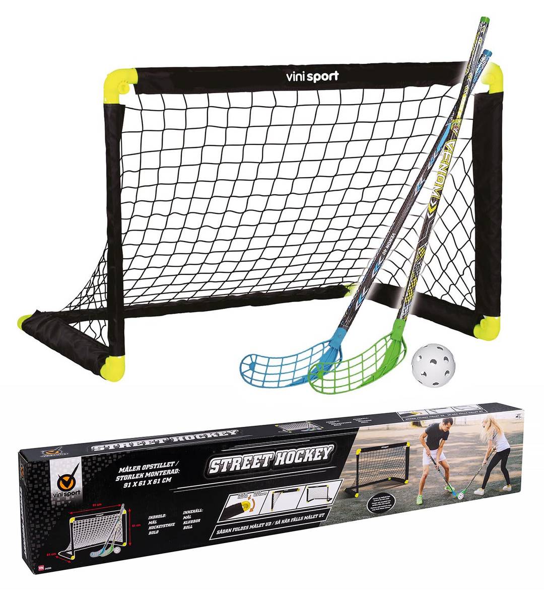 Vini Gatehockeymål + køller