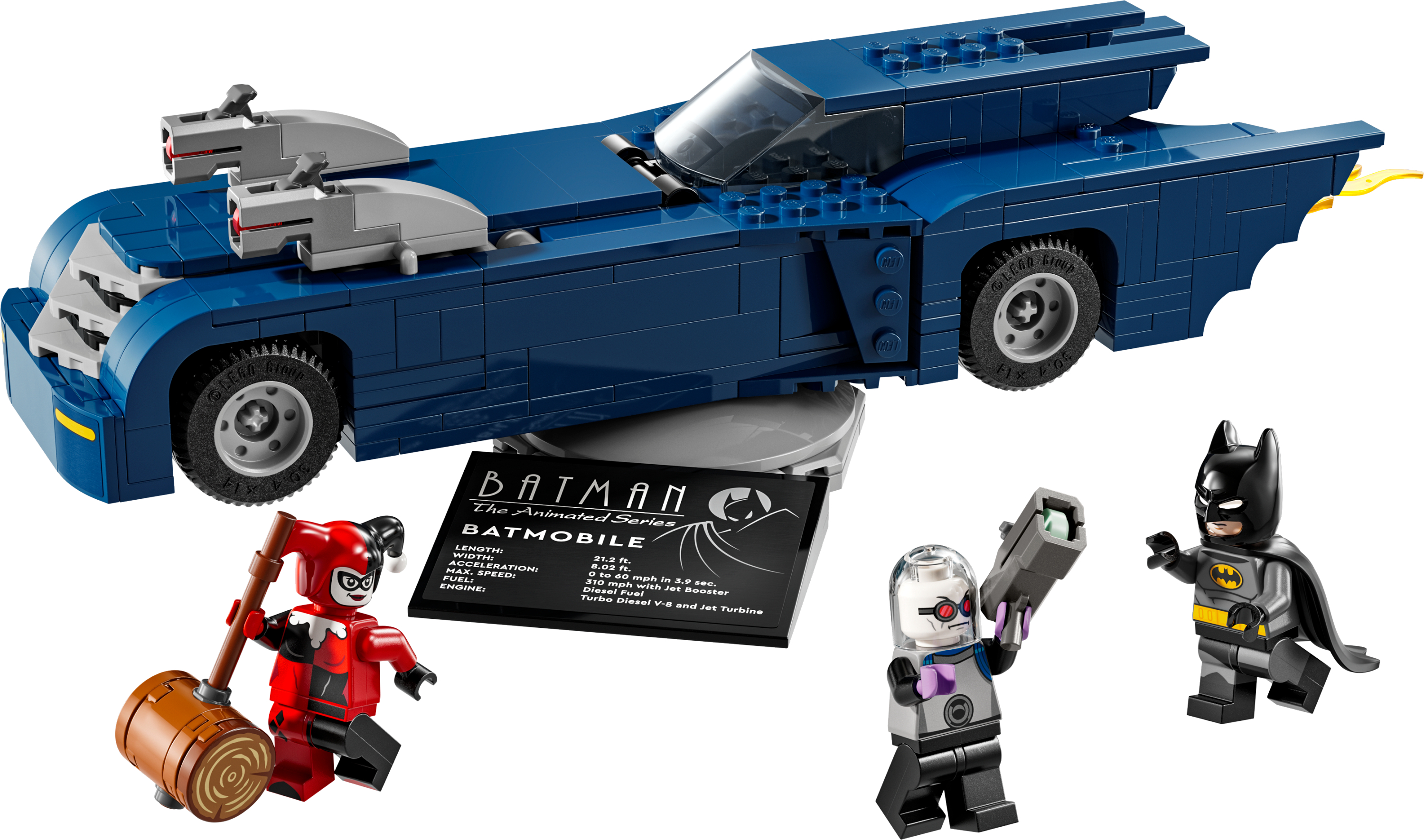 6471498 - Batman™ med Batmobile™ mot Harley Quinn™ og Mr. Freeze™