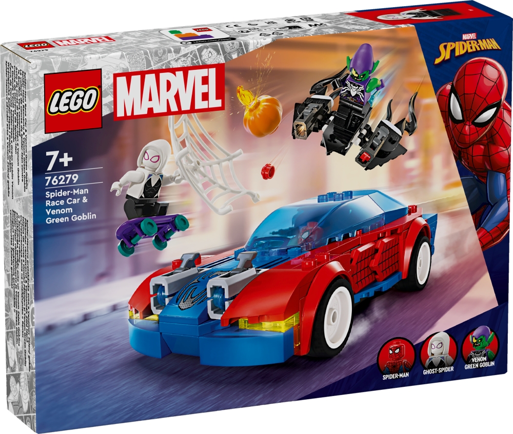 6471508 - Spider-Mans racerbil og Venom Green Goblin