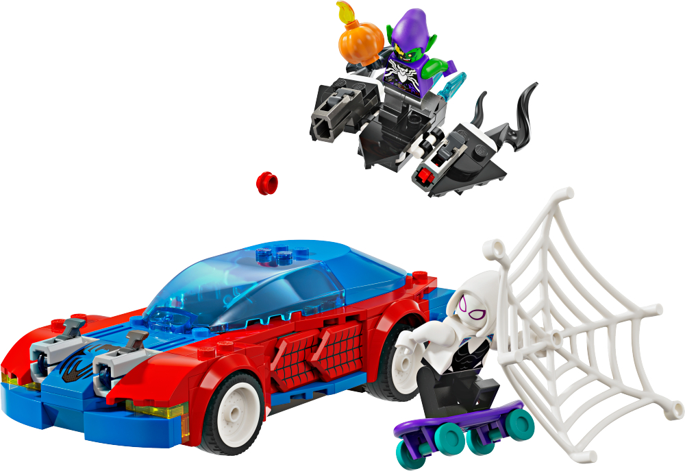6471508 - Spider-Mans racerbil og Venom Green Goblin