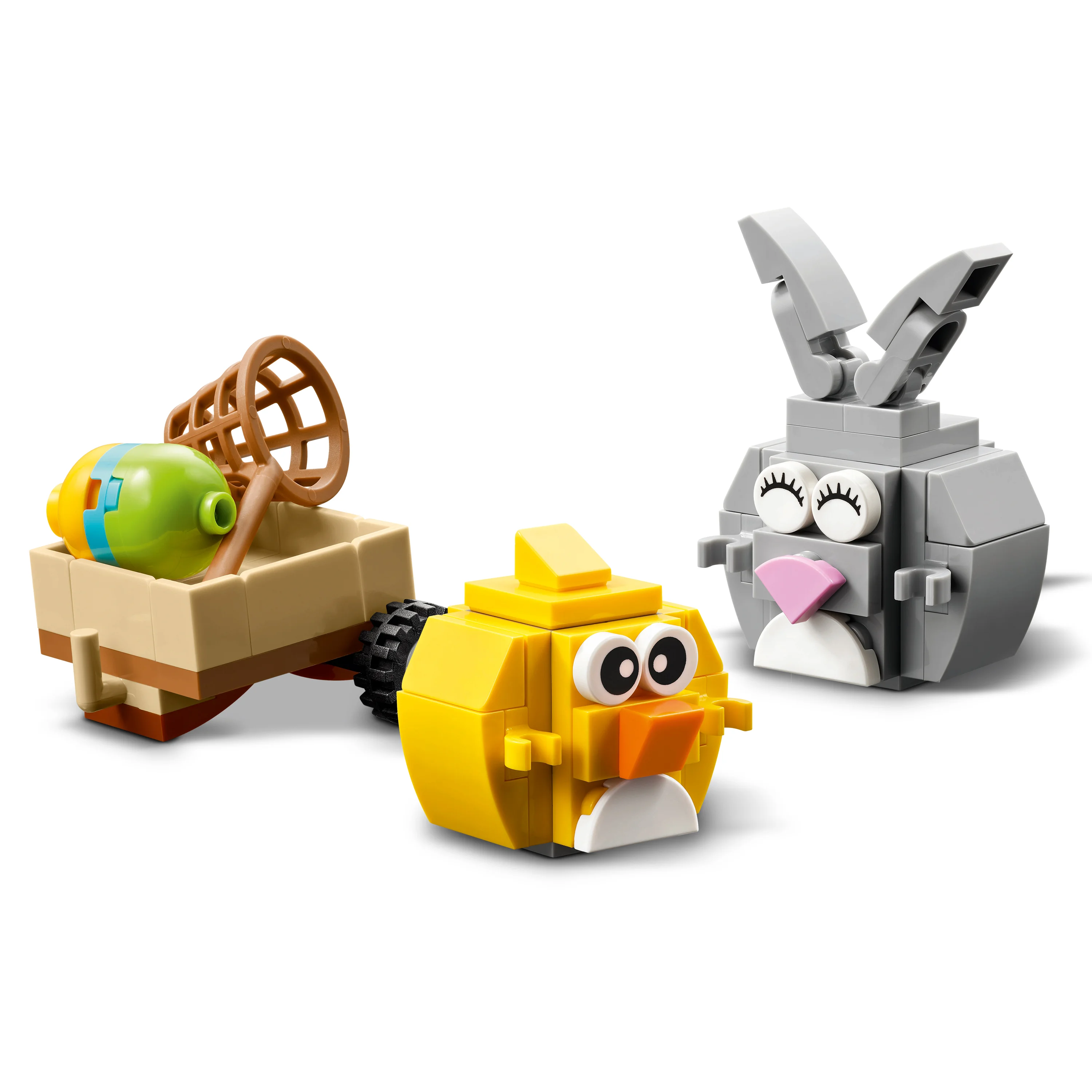 6530986 - Eggjakt med påskehare og kylling
