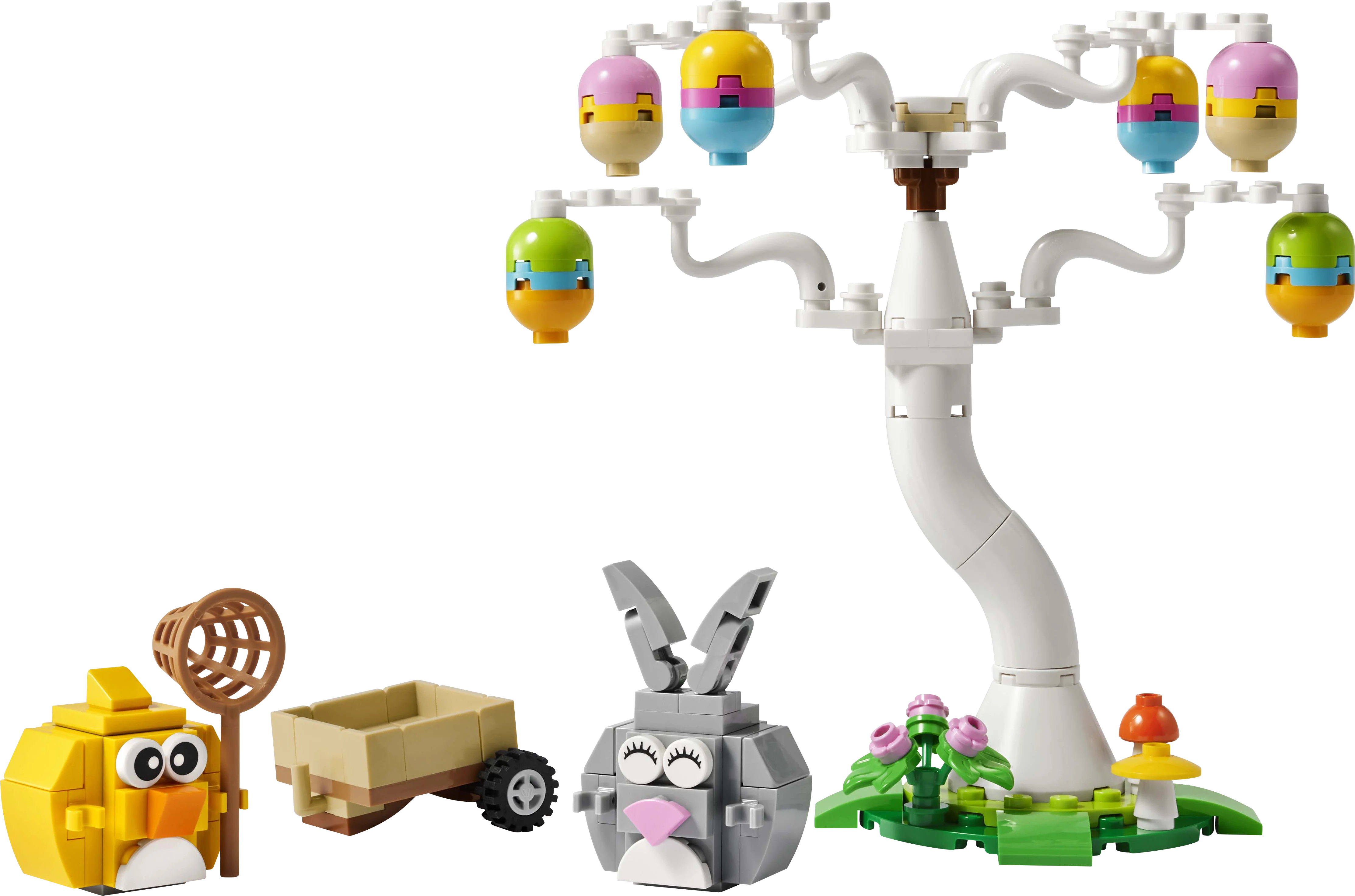 6530986 - Eggjakt med påskehare og kylling