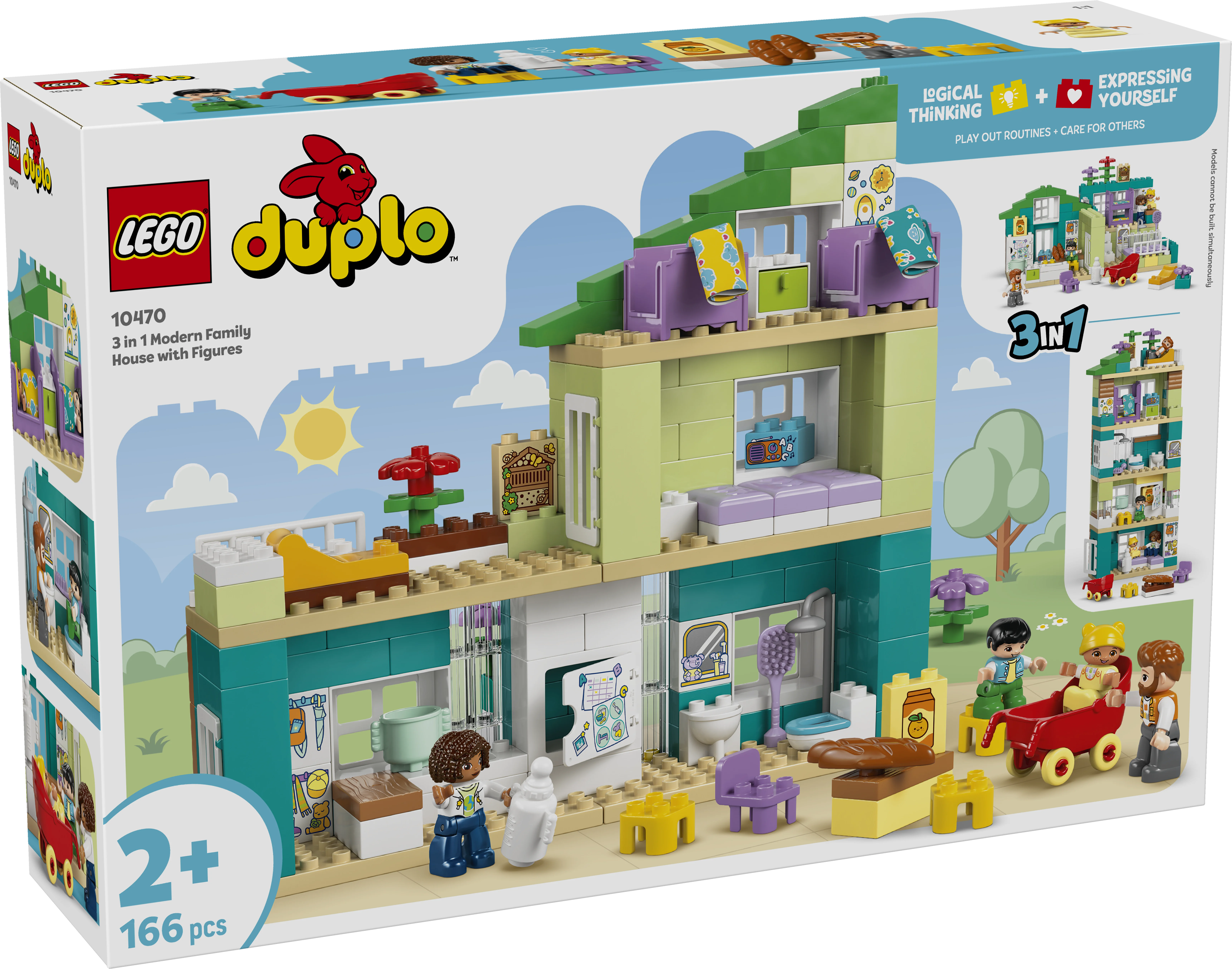 6585502 - 3-i-1 Moderne familievilla med figurer
