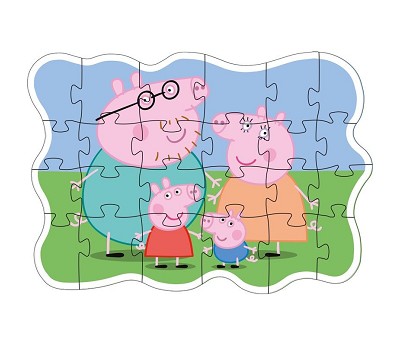 PEPPA GRIS PUSLESPILL   34x44 cm