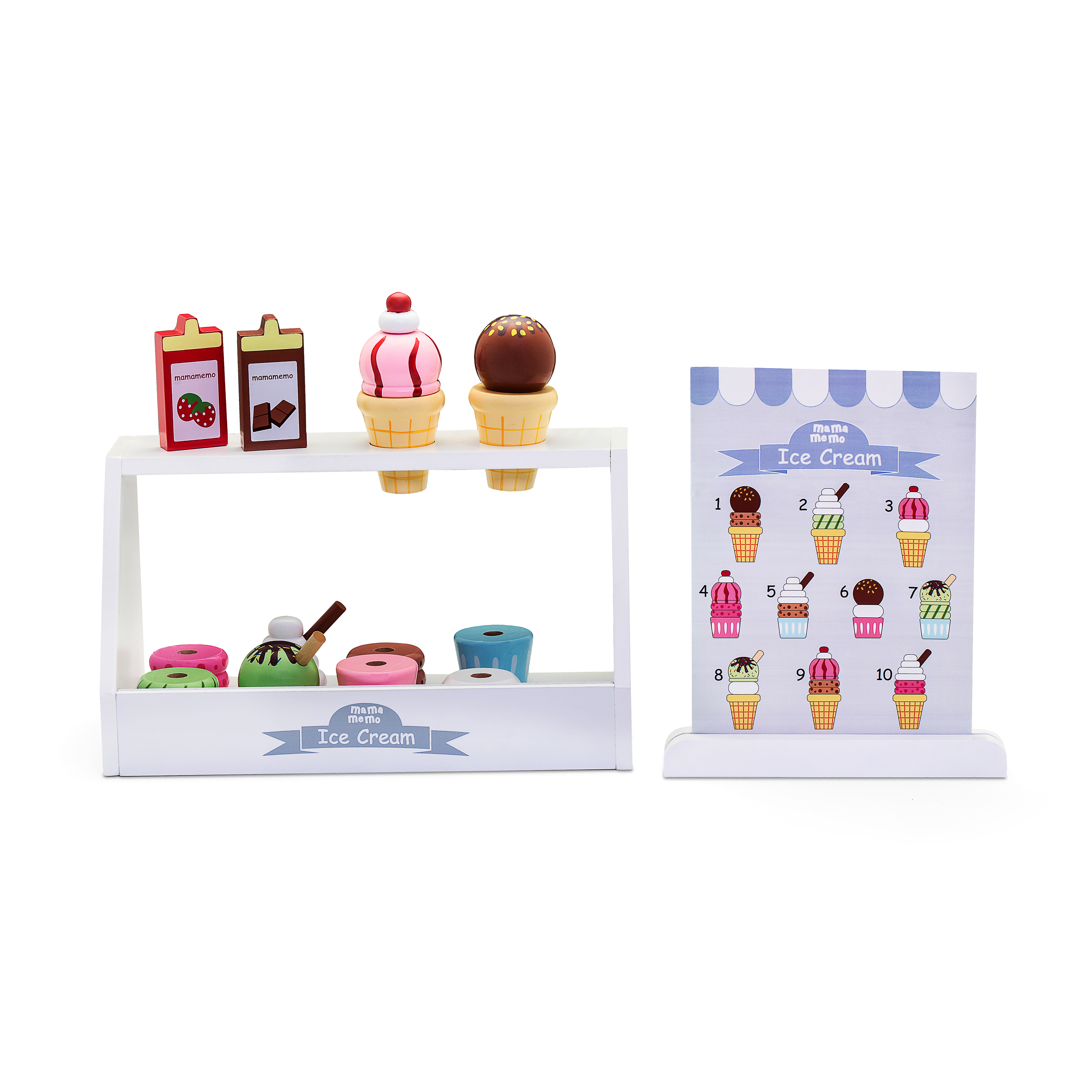 Iskrembutikk - lekemat i tre