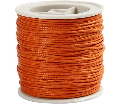 Bomullssnor 1 mm 40m orange