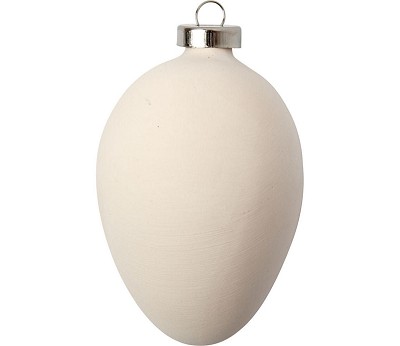 Egg 6 cm terracotta m/ oppheng