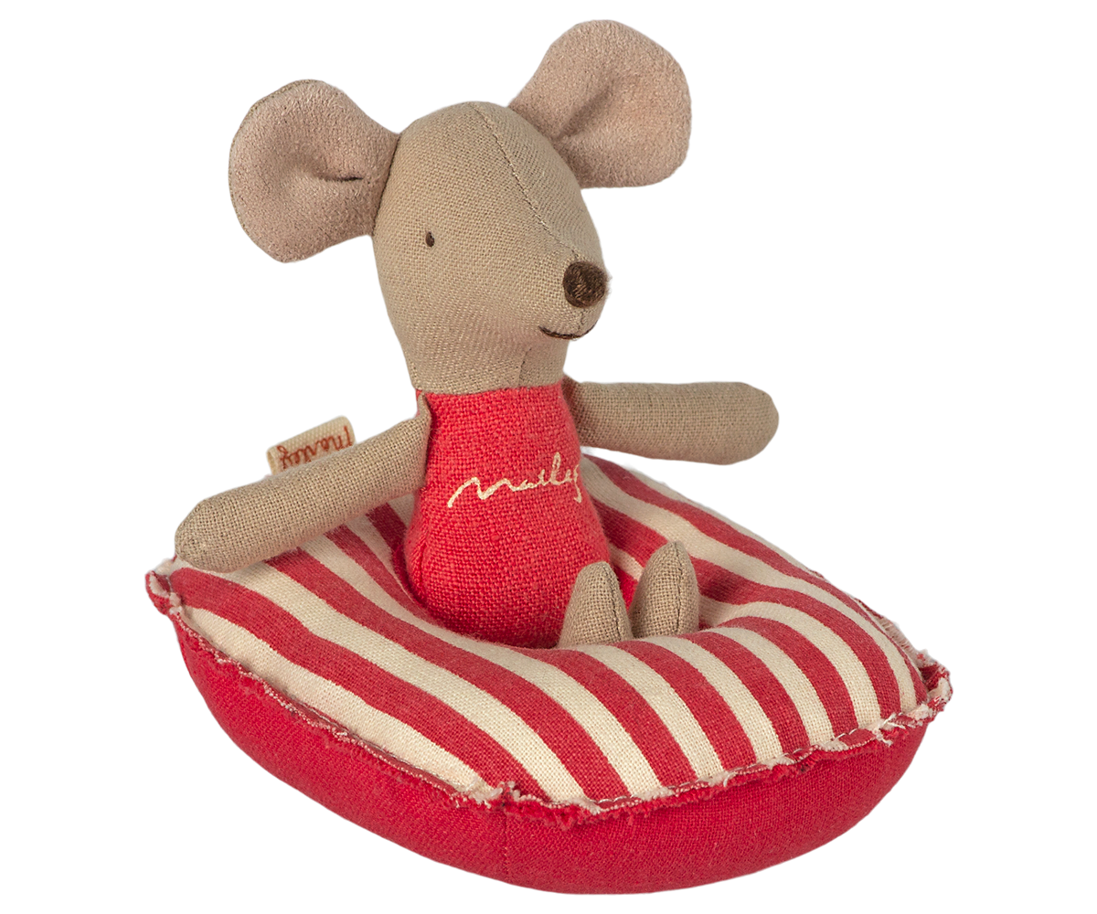 Rubber boat, Small mouse - Red stripe