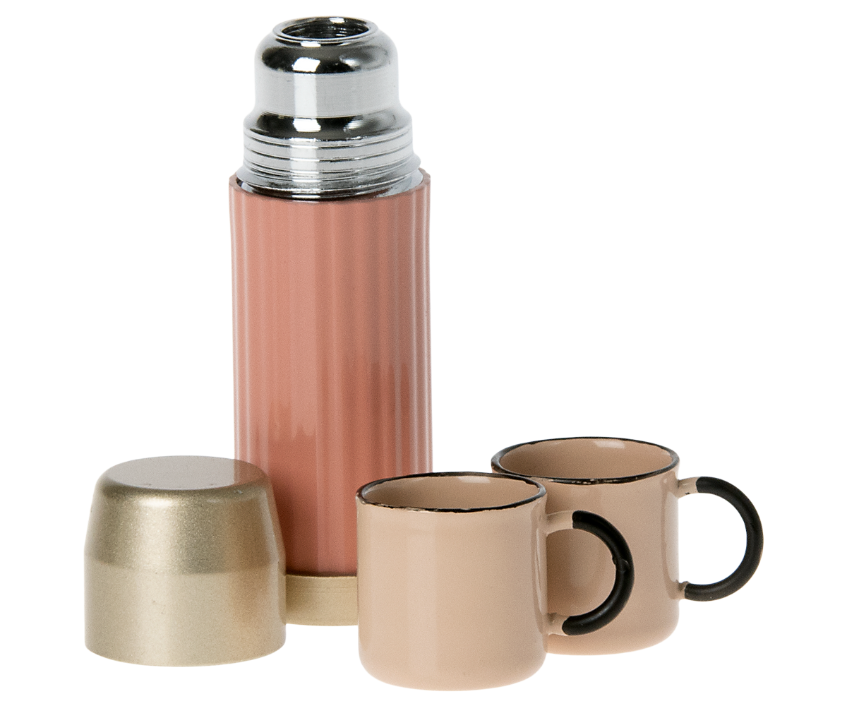 Thermos and cups - Soft coral Mouse
