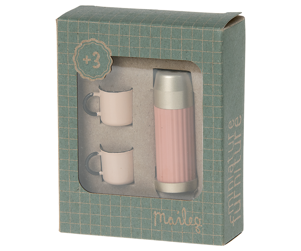 Thermos and cups - Soft coral Mouse