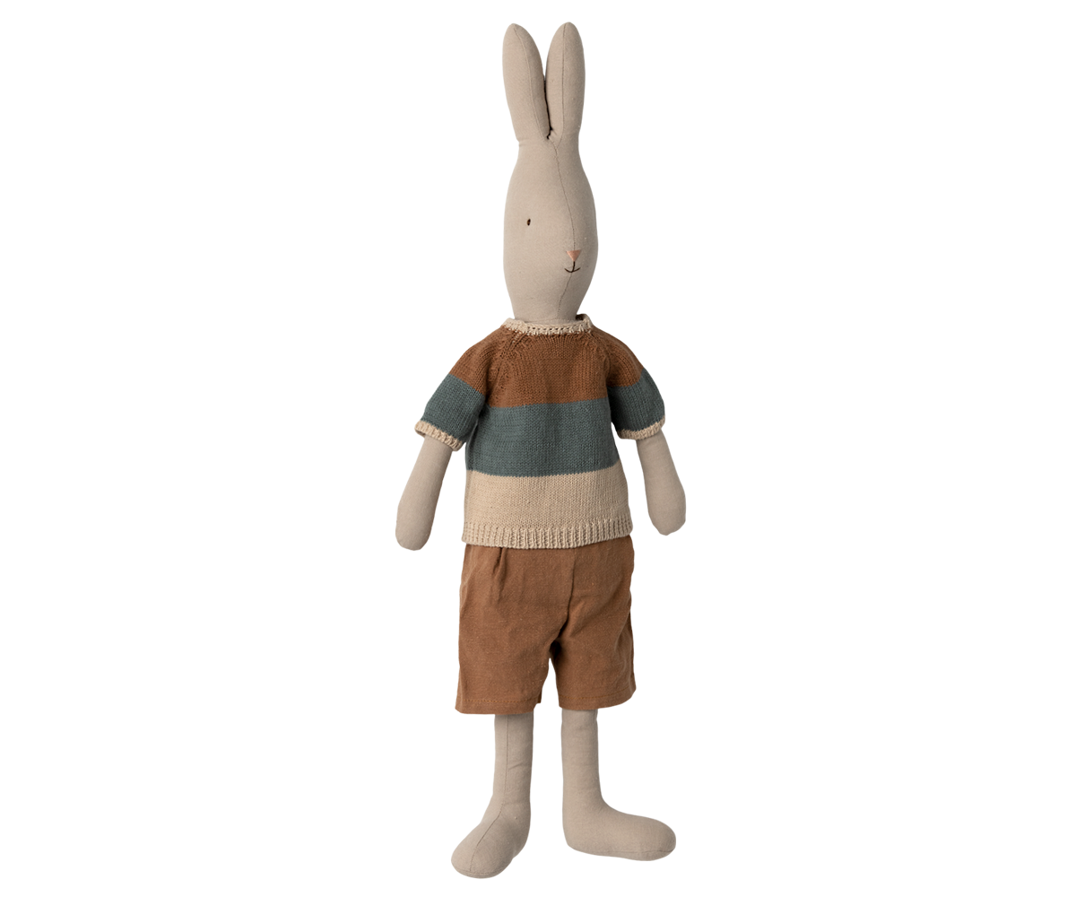 Rabbit, Size 4 - Classic - Knitted shirt and shorts