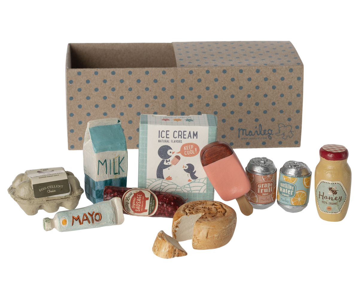 Miniature grocery box