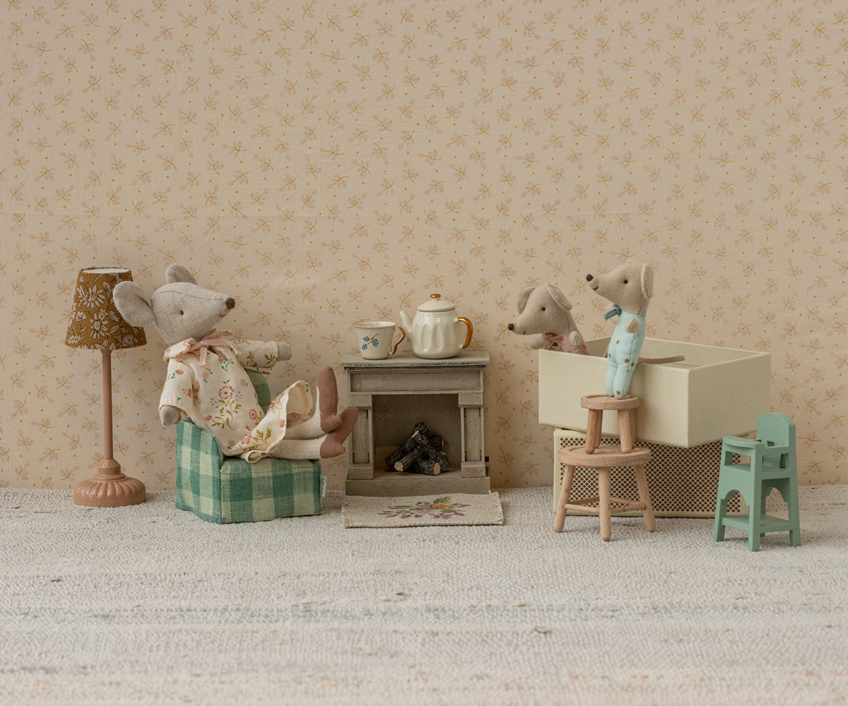 Twins, baby mice in matchbox