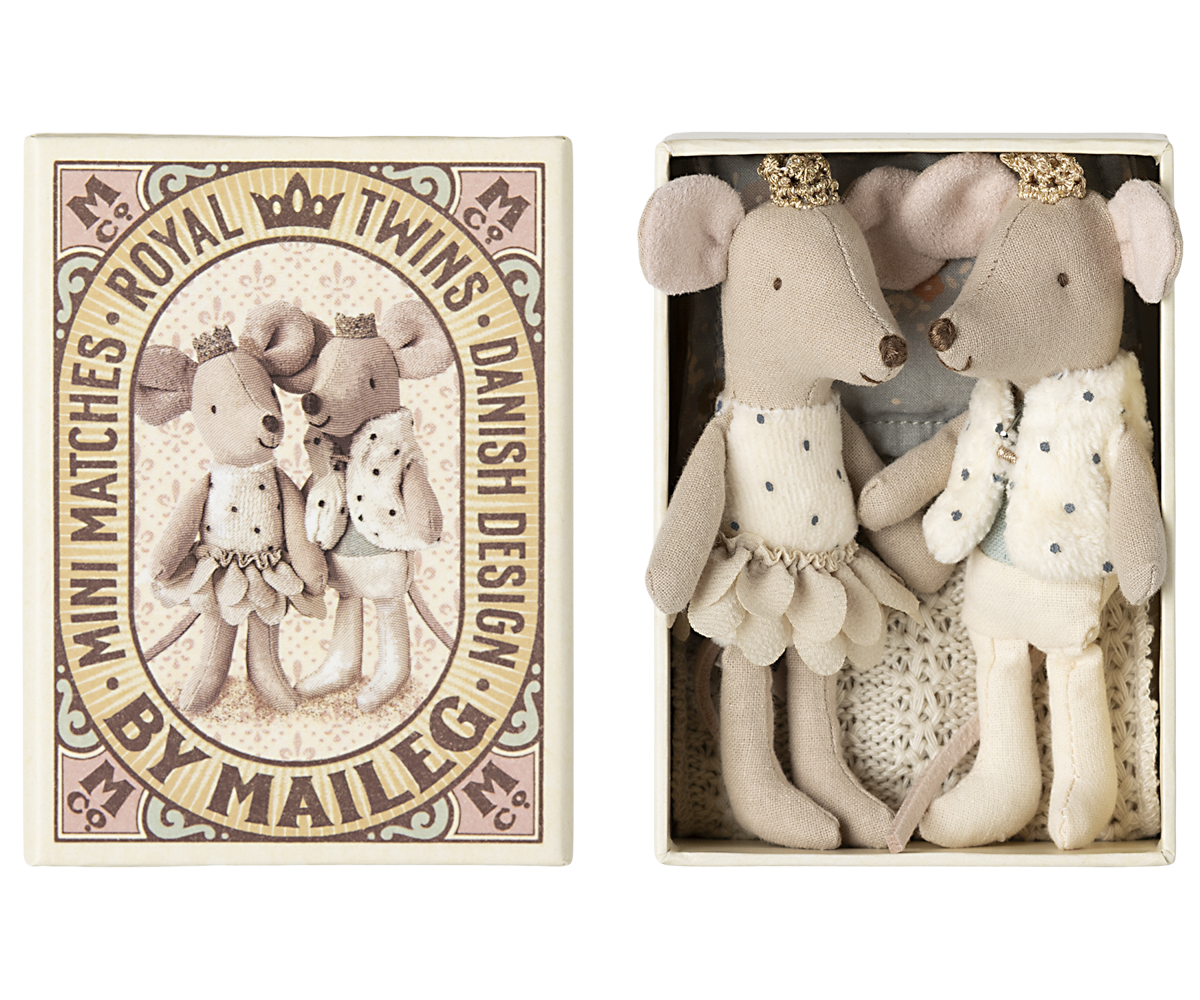 Royal Twin Mice, Little Sister & Brother in Matchbox