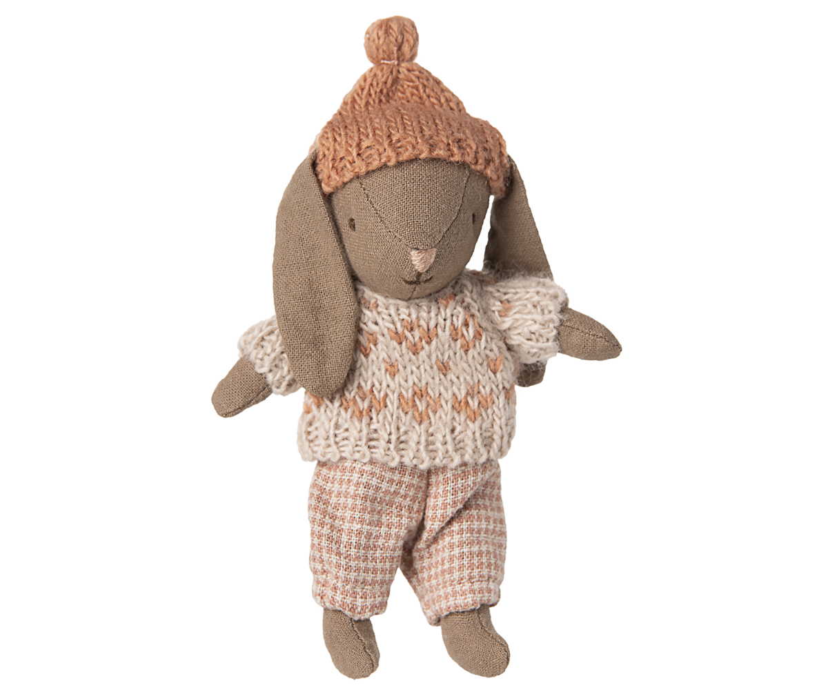 Winter bunny, Micro - Brown - Rose