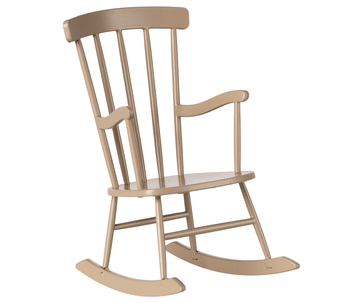 Rocking chair, Miniature - Dark sand