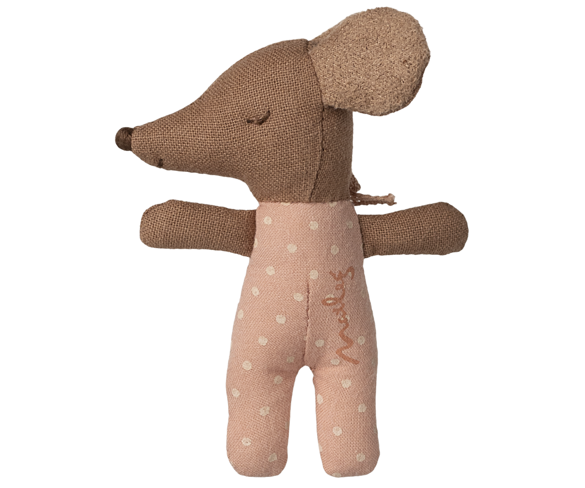Sleepy wakey baby mus i tændstikæske - Rosa