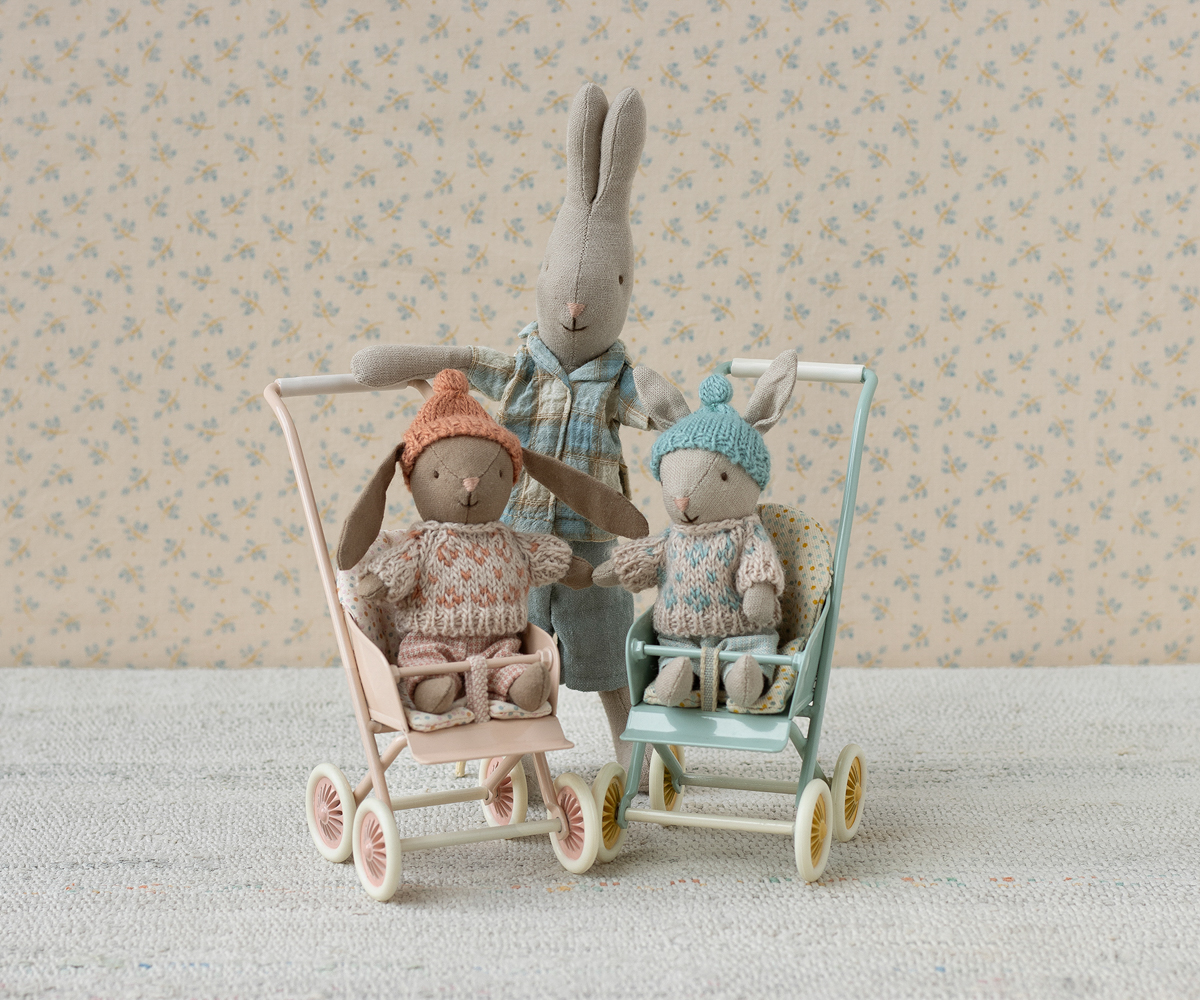 Maileg Vinter Hare, Micro - Sand - Mint