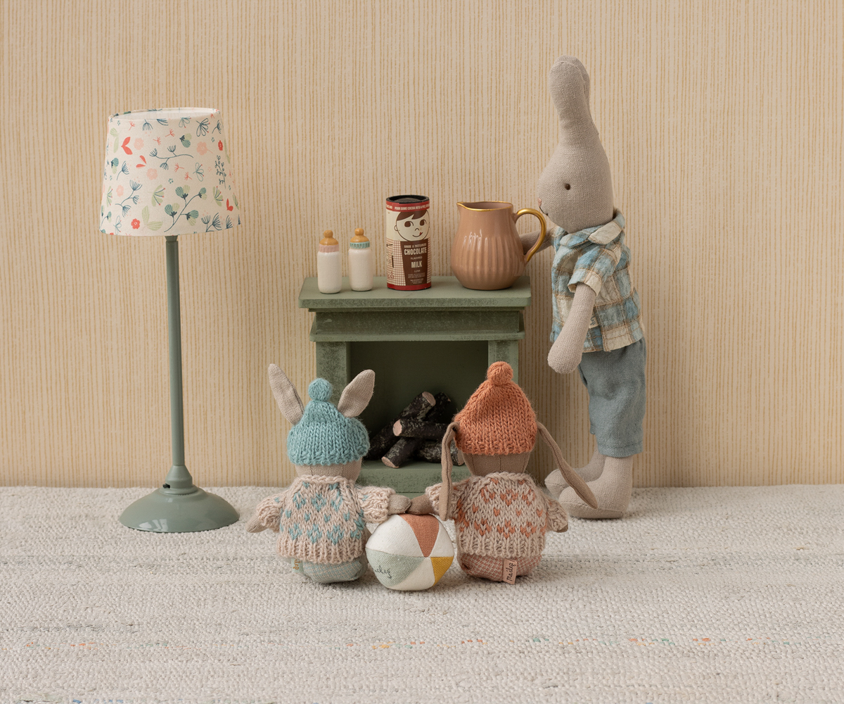 Maileg Vinter Hare, Micro - Sand - Mint
