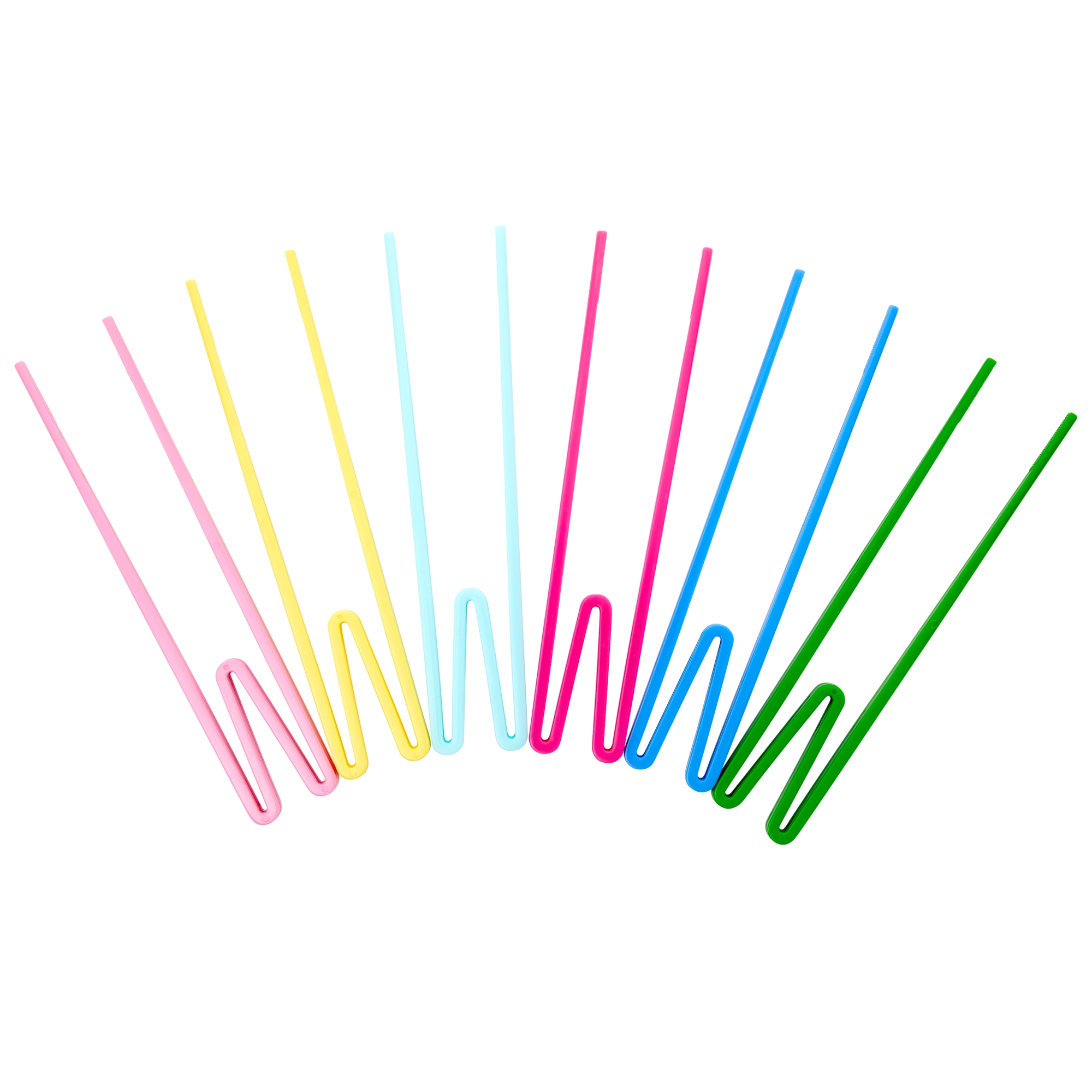 Plastic 'Beginner Friendly' Chopsticks in 6 Asst. Classic Colors - Single