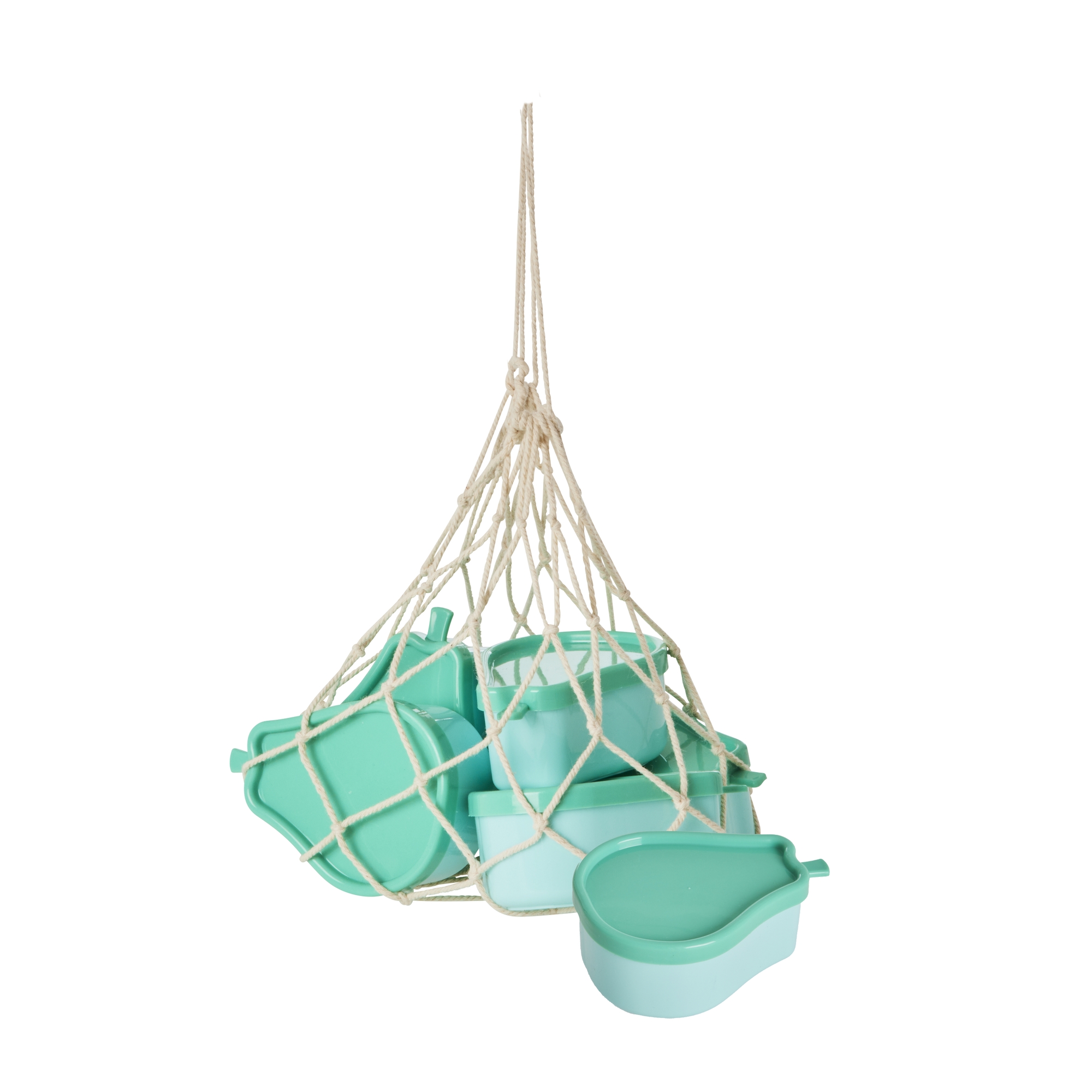 Plastic Food Keepers in Pear Shape - 6 pcs in a Net - Small