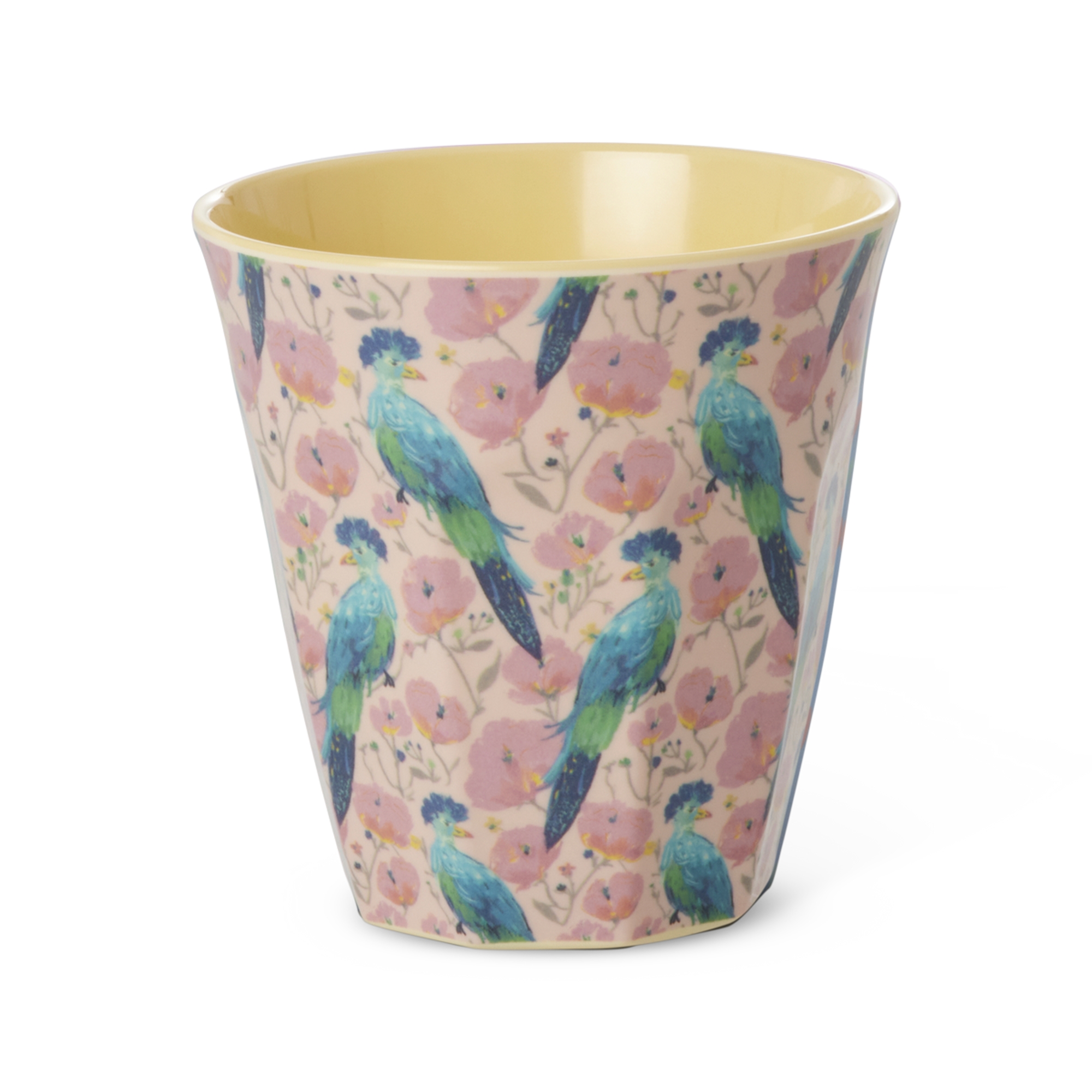 Melamine Cup with Exotic Bird Print - Medium - 250 ml